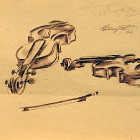 Рисунок скрипки